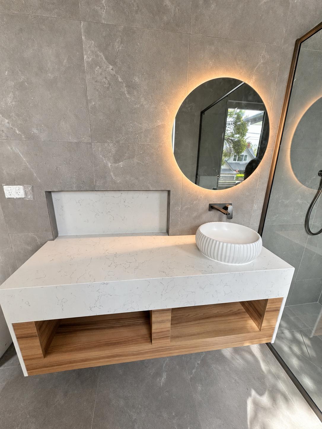 Completed Surrey Hills bathroom vanity